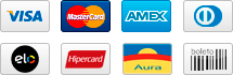 Cartões de Crédito aceitos